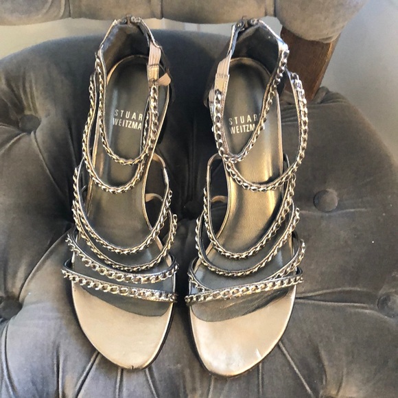 Stuart Weitzman Strappy 2” heel - Picture 1 of 9